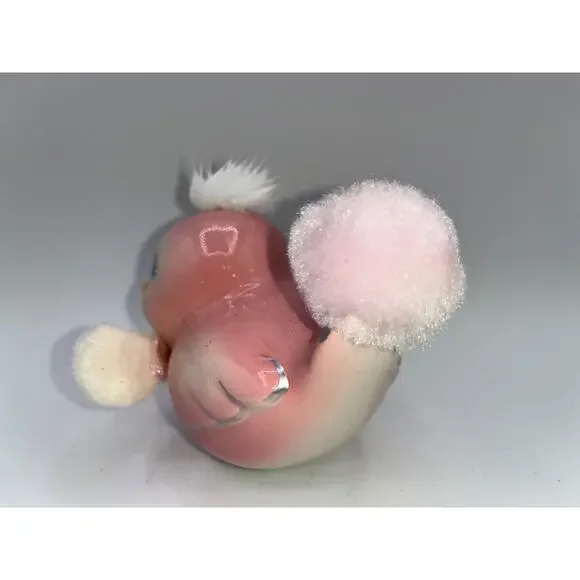 Vintage Pink Love Bird Glitter Mohawk Easter Bunny Ears Bow Tie Price OMG OOAK - Picture 10 of 16